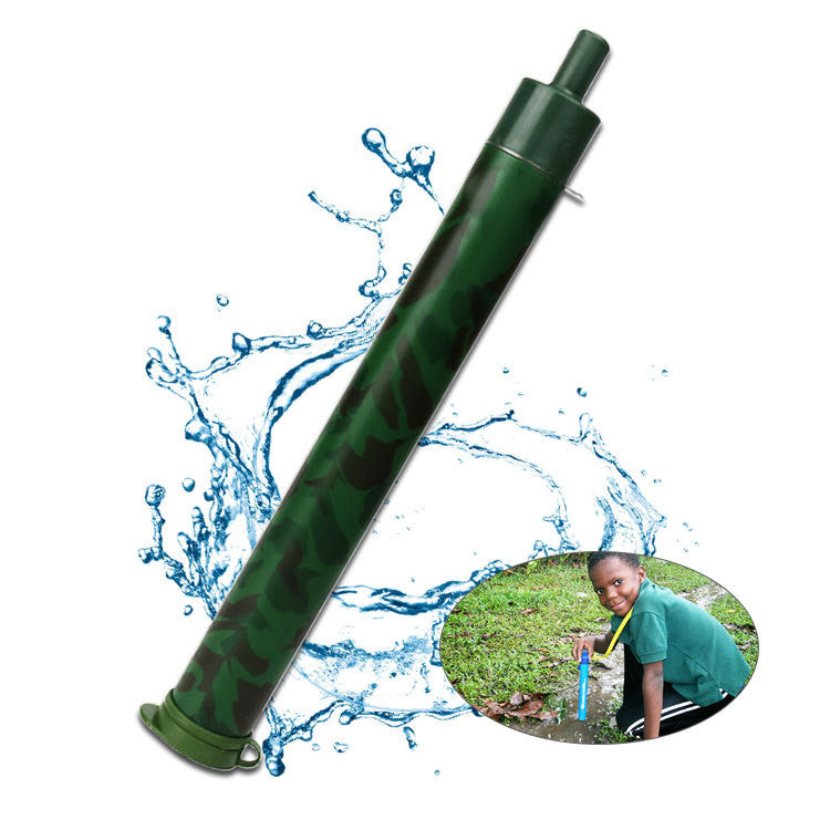 A-type camping wild drink outdoor water purification straw
